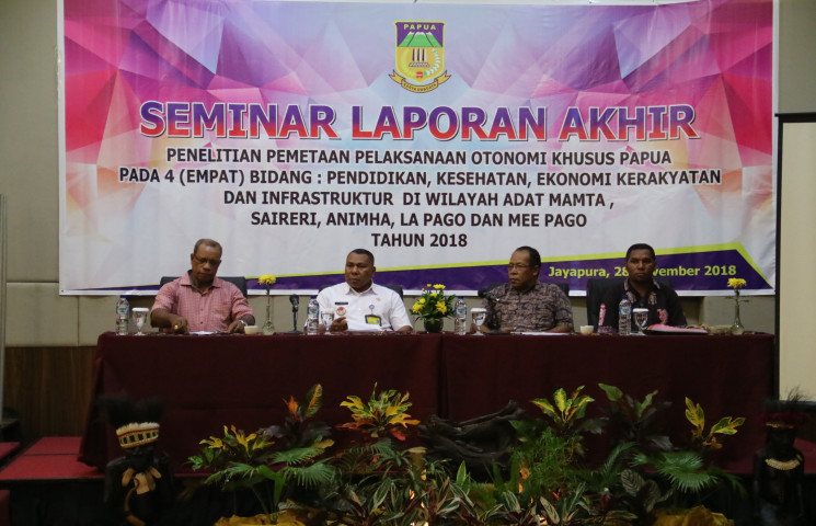 Hasil Penelitian Pemetaan Pelaksanaan Otsus Segera Dilaporkan ke Gubernur